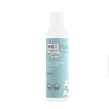 Baby-Waschlotion und Shampoo mit Mandelöl, ohne Duftstoffe, 200 ml