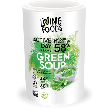 Living Foods Active Day Creamy Green Soup – cremige Suppe reich an pflanzlichem Eiweiß (540 g)