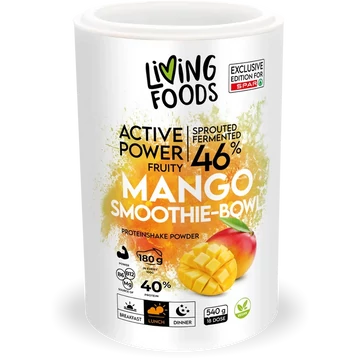 Living Foods Mango Smoothie-Bowl – Pflanzlicher Proteinshake (540 g)
