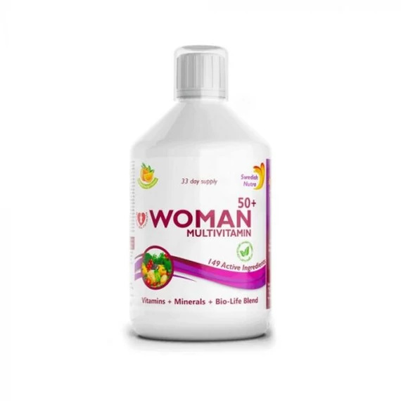 Swedish Nutra Woman 50+ Flüssiges Multivitamin 500 ml.