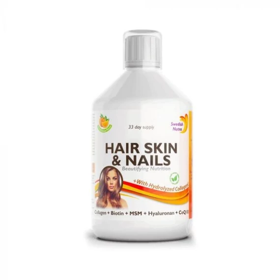 SWEDISH NUTRA FLÜSSIGES VITAMIN MIT KOLLAGEN FÜR HAARE, HAUT UND NÄGEL 500ml