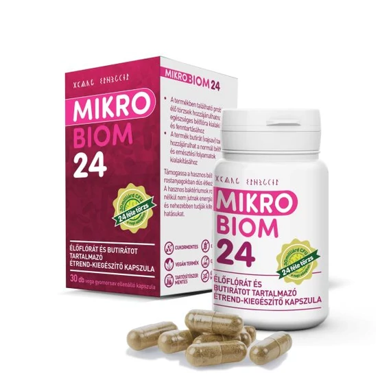 MikroBiom 24 Live-Flora-Nahrungsergänzungsmittel-Kapseln (30 Stück)
