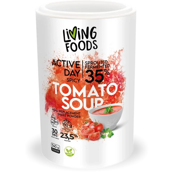Living Foods Active Day – Würzige Tomaten-Pflanzenprotein-Suppe 540 g